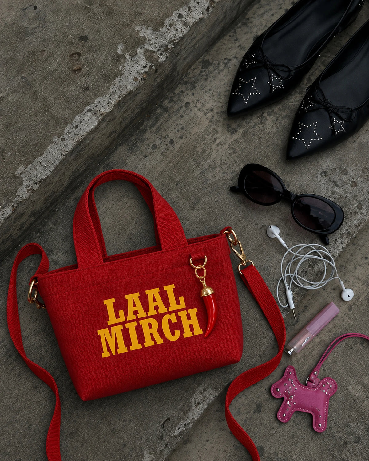 Laal Mirch Crossbody Tote